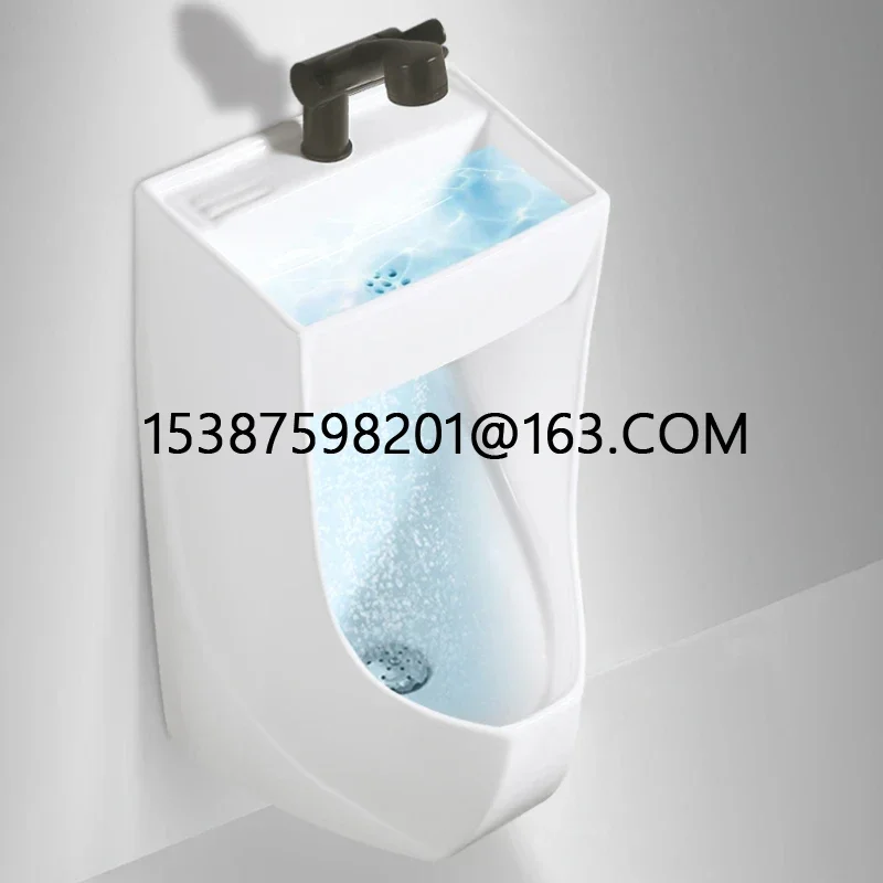 Unique Design Porcelain Men Wall Mounted Toilet Bowl Basin Urinal Sink Combination For Male