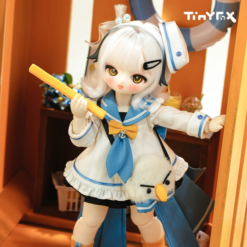 New Tinyfox Official 1/6 Sailer French Fry Delivery Staff Action Figure Mjd Movable Joint Doll Bjd 2d Collect Model Fullset Gift