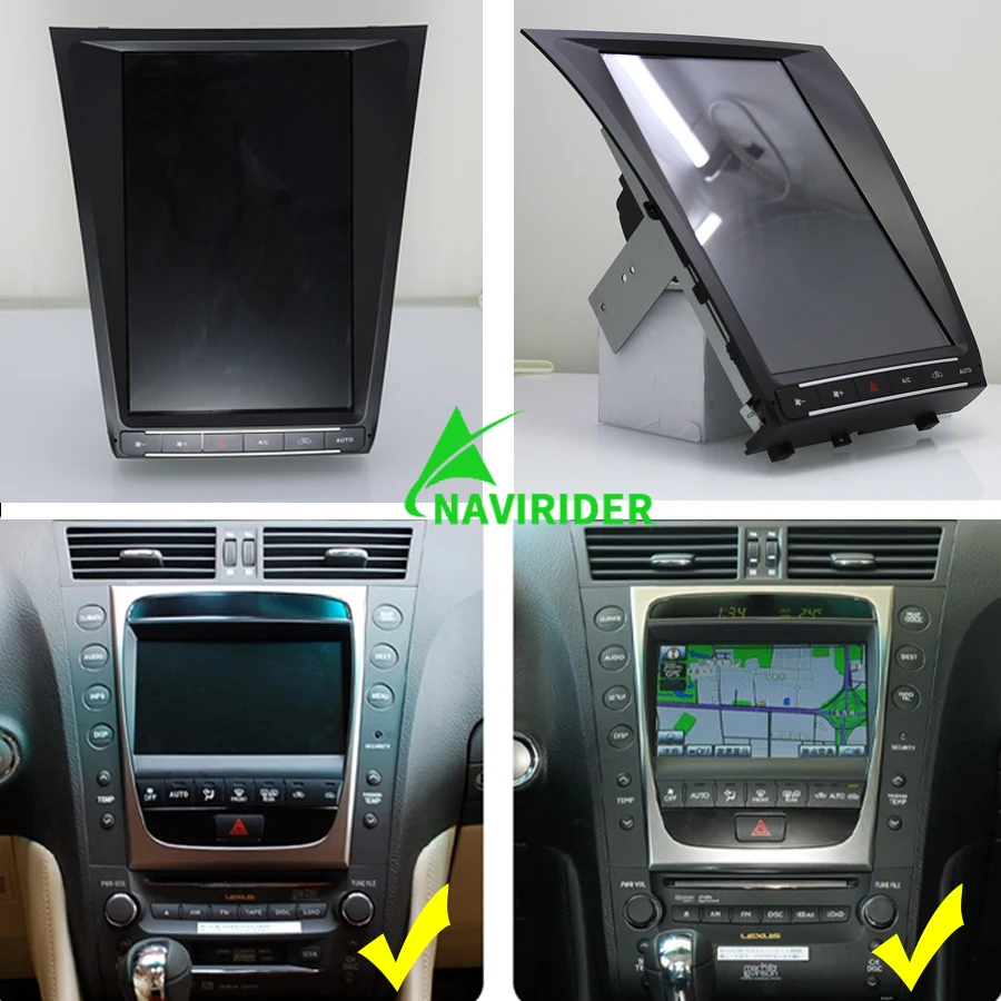 256GB Android 14 Screen Radio For Lexus GS450h GS300 GS350 2011 GS 300 450h 350 2005 2008 GPS Multimedia Video Player Carplay