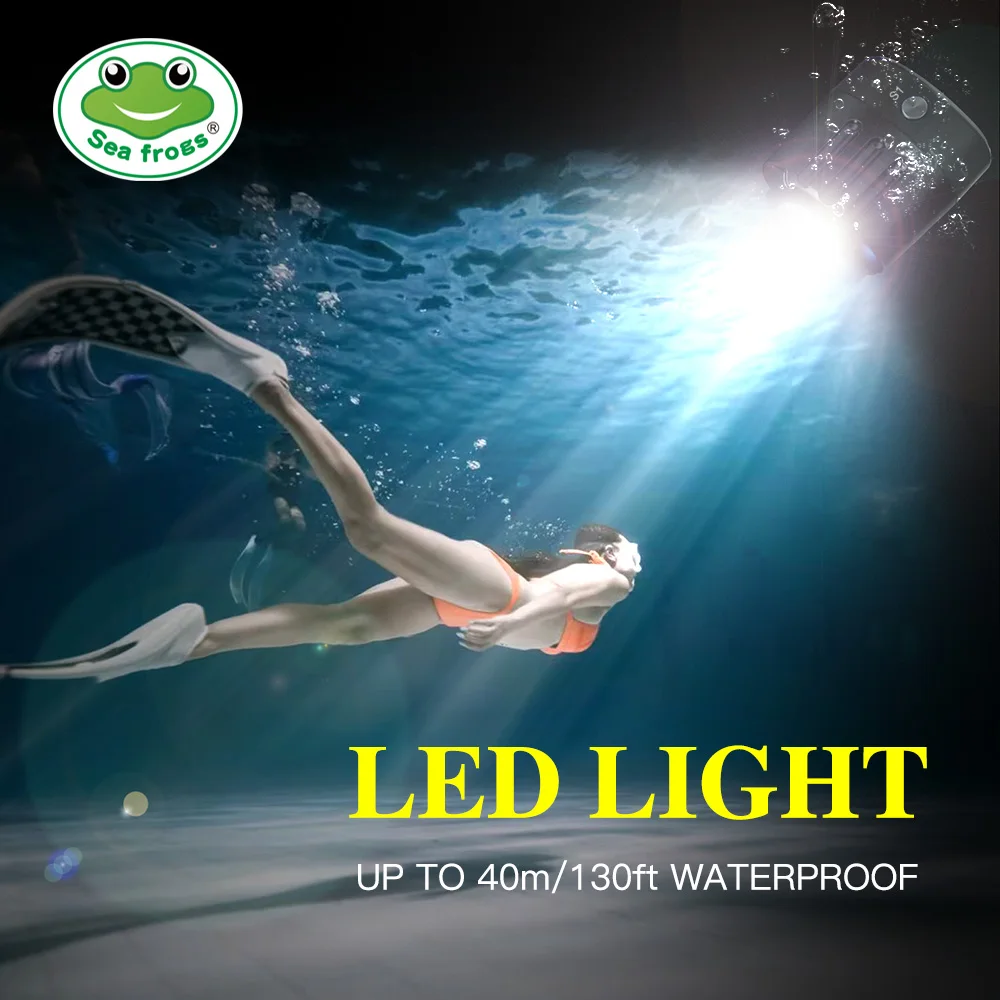 

Seafrogs SL-18 1000LM Waterproof LED Light 7500K Photography Fill Light for 40m/130ft Diving Photography Camera Accessories