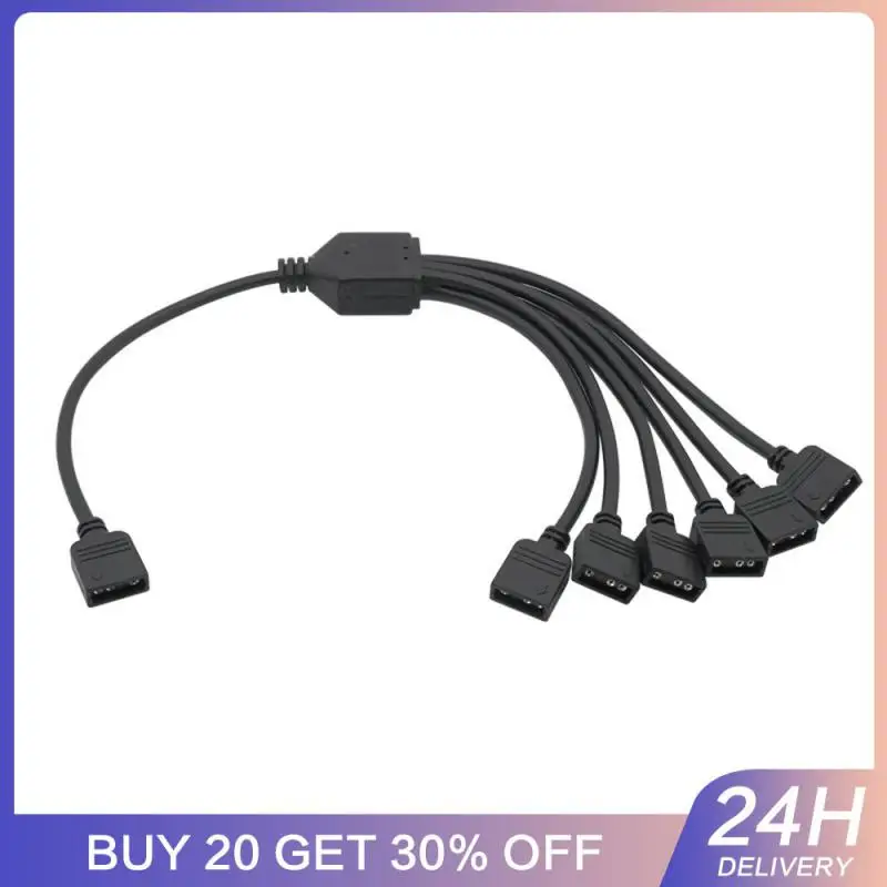 

8 Adapter Ports Motherboard RGB SYNC Splitter, 12V 4Pin RGB / 5V 3Pin ARGB SYNC HUB Transfer Extension Cable For M/B ASUS