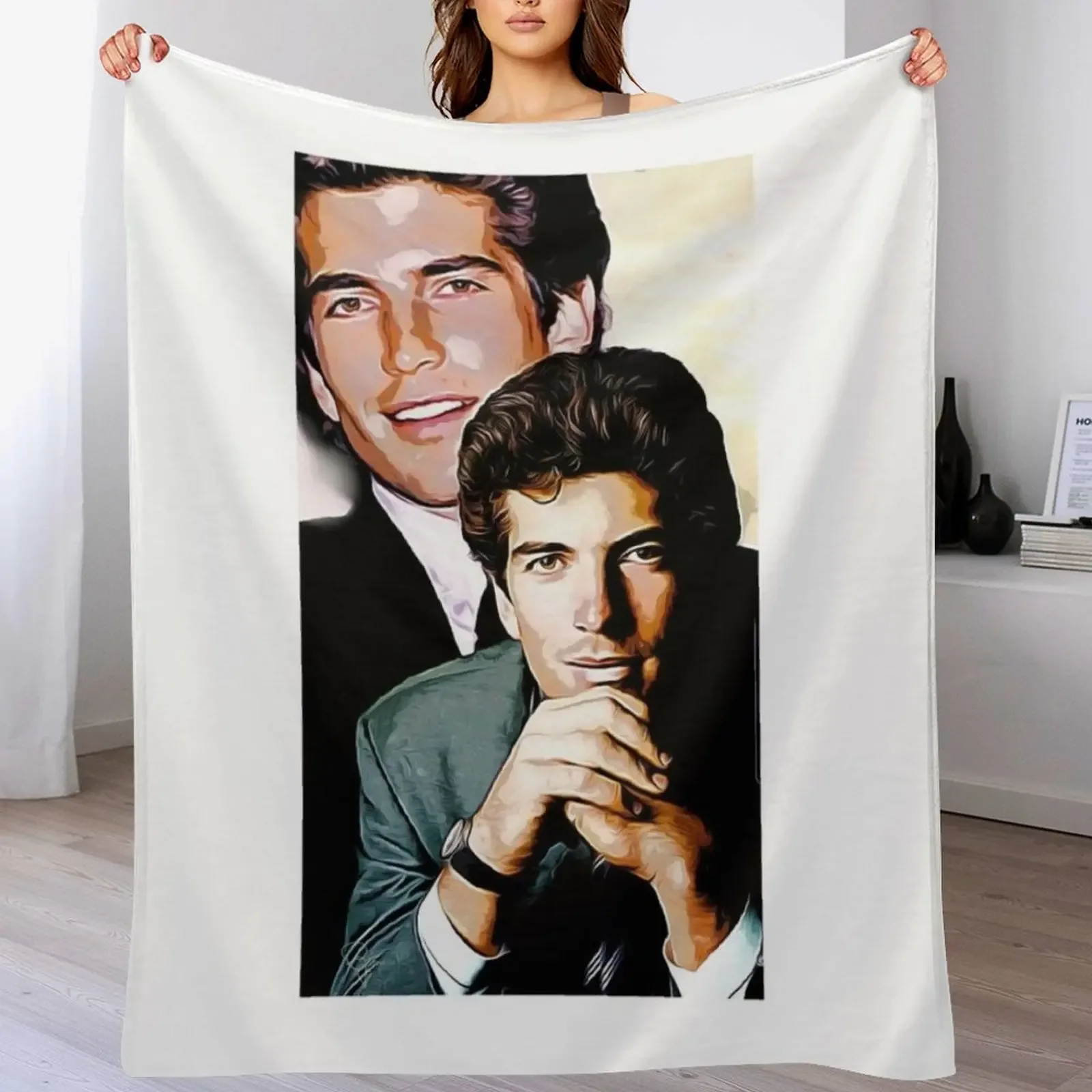 

New JFK JR Throw Blanket Warm Accent Blanket for Living Room Decoration