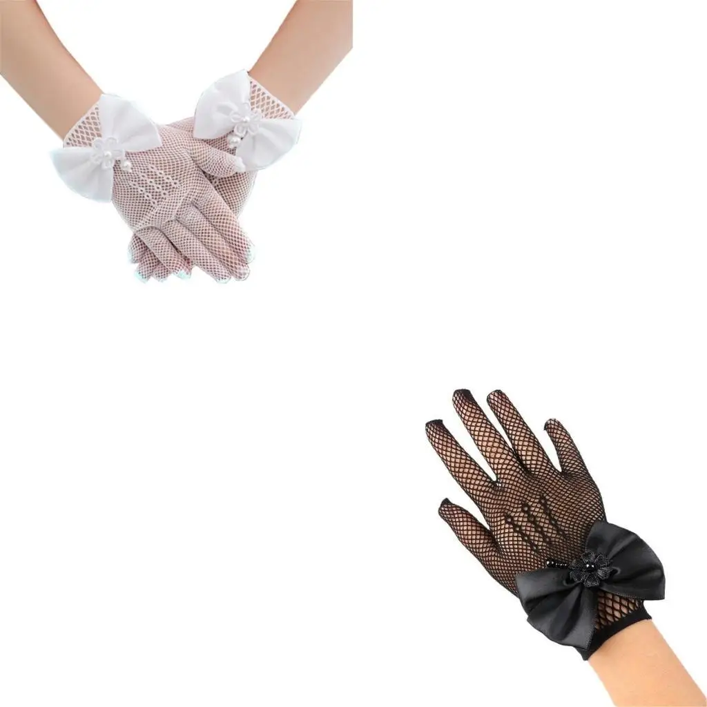 

Fashionable Girl Lace Gloves Sweet Gloves For Girls Weddings And Parties 4XBC