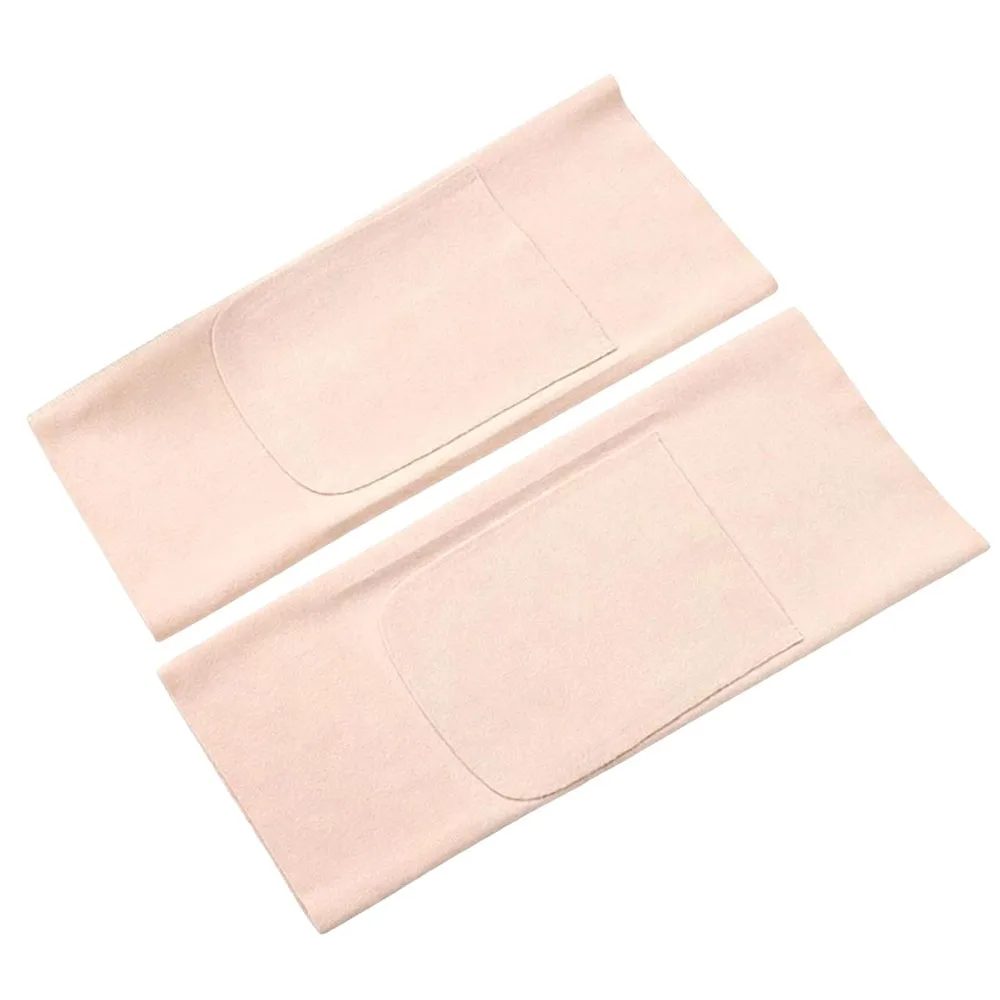 Insert Pocket Thermal Knee Warmers Non-Slip Fabric Seamless Edging Knee Warmer Sleeves Elastic Cuffs Stretch Fit