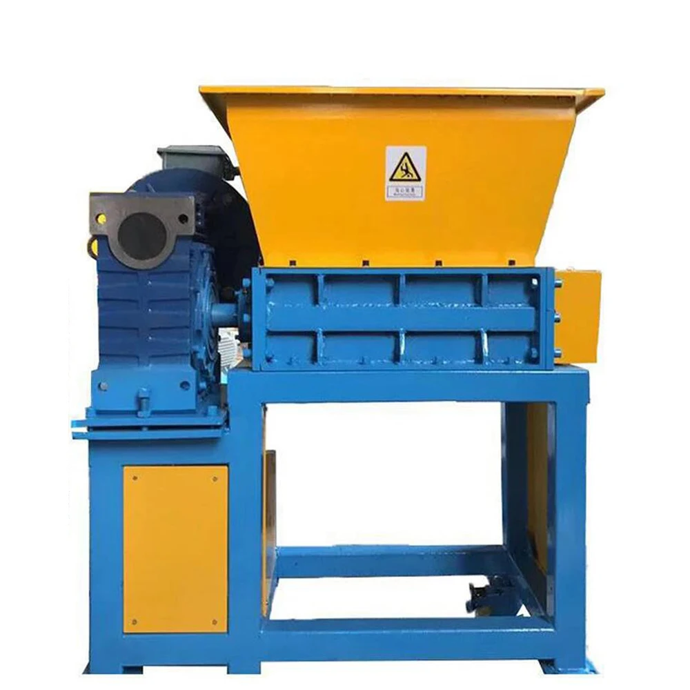 Small Electric Shredder Plastic Scrap Metal Impact Shredder Shredded Material Metalworking Tools 220V/7.5KW Stand By Custom Made