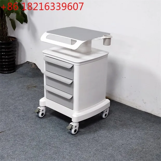 

Desktop shelf three-tier drawer mobile instrument trolley
