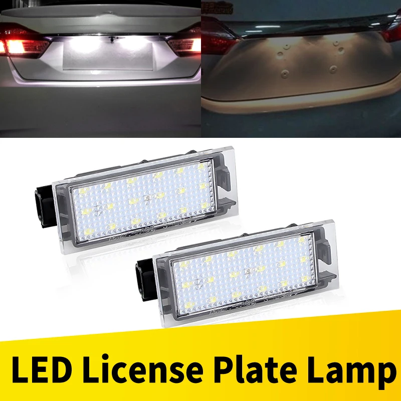 

2X для Renault Vel Satis/Twingo II/Clio III/Espace IV/Laguna II/III/Megane III Canbus, бесплатная светодиодная подсветка номерного знака