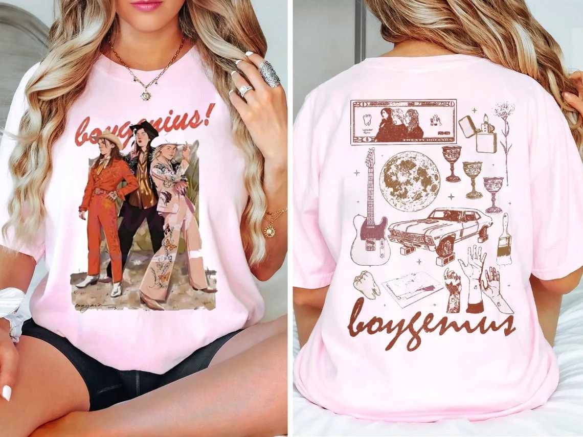 

Vintage Boygenius Not Strong Enough T Shirt, Boygenius Tour Double Sides