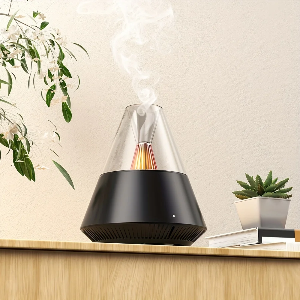 

150ml Mini Desktop Air Humidifier - Touch-Activated Continuous & Indirect Mist Modes, ABS & PC , Whisper-Quiet Operation, Suitab