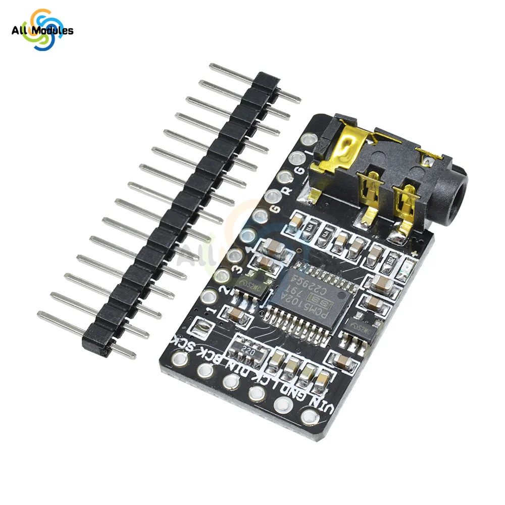 Interface I2S PCM5102 DAC Decoder GY-PCM5102 I2S Player Module For Raspberry Pi pHAT Format Board Digital Audio Board