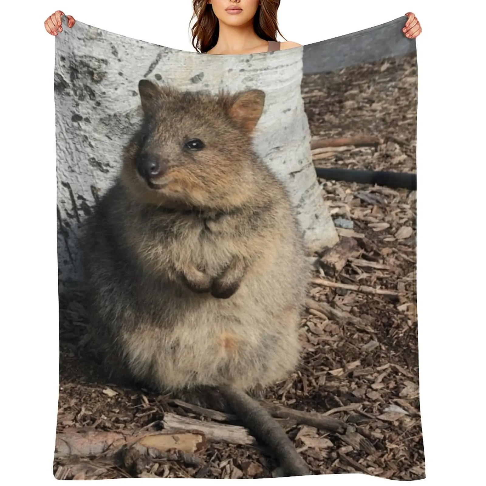 

Quokka Throw Blanket blankets and throws Tourist Warm Sofa Blankets