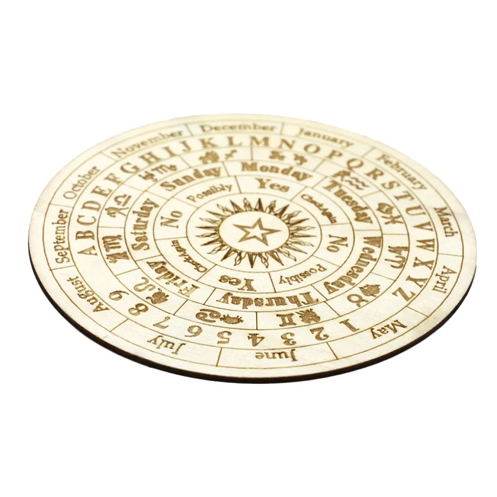 Planche de Divination en bois, plaque de Divination sculptée, taille compacte, fête à domicile, fourniture d'autel Wiccan de bureau