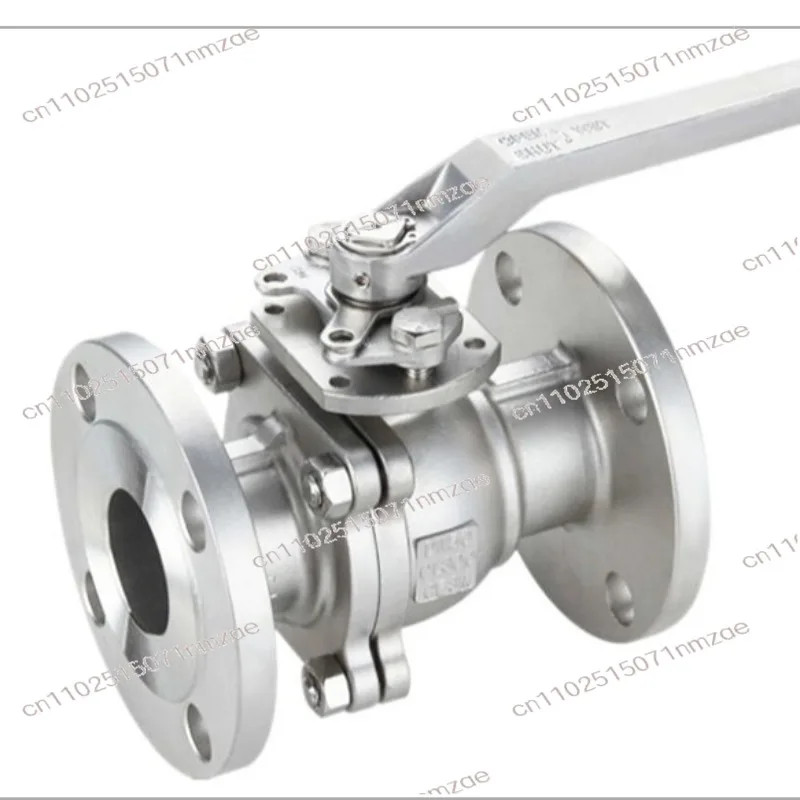 304 Stainless Steel Flange Ball Valve Q41F - 16P High Temperature Pressure Resistant Fluorine Seal Manual Flange Ball Valve