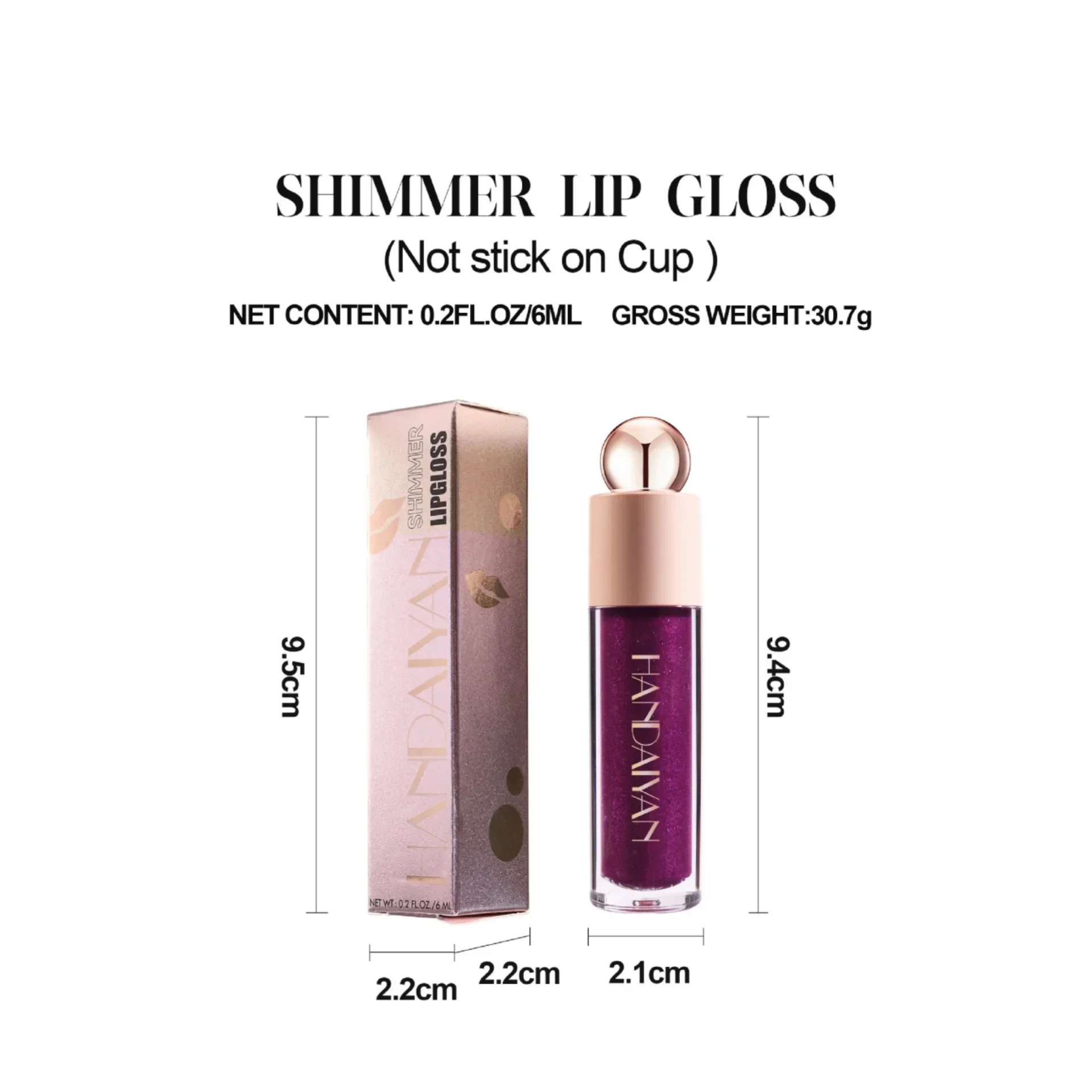 Brillo de labios brillante de diamante de 8 colores, taza antiadherente resistente al agua, lápiz labial líquido, terciopelo mate, brillo de labios hidratante, maquillaje