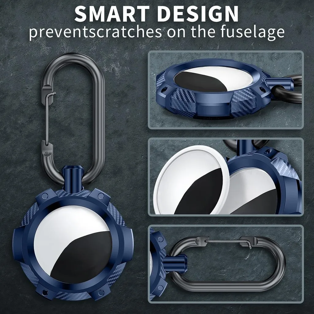 For Apple AirTag Protective Case High Quality Durable Anti-Scratch Anti-Lost Sleeve Keychain Pet Location Tracker Silicone Cover