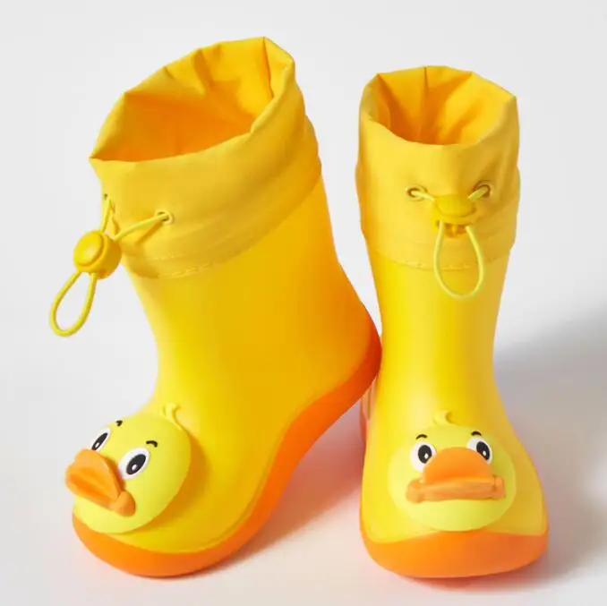 Stivali da pioggia per bambini per ragazzi simpatici animali scarpe da acqua per bambina stivali da pioggia caldi in peluche stivali da pioggia per bambini Drop Shipping