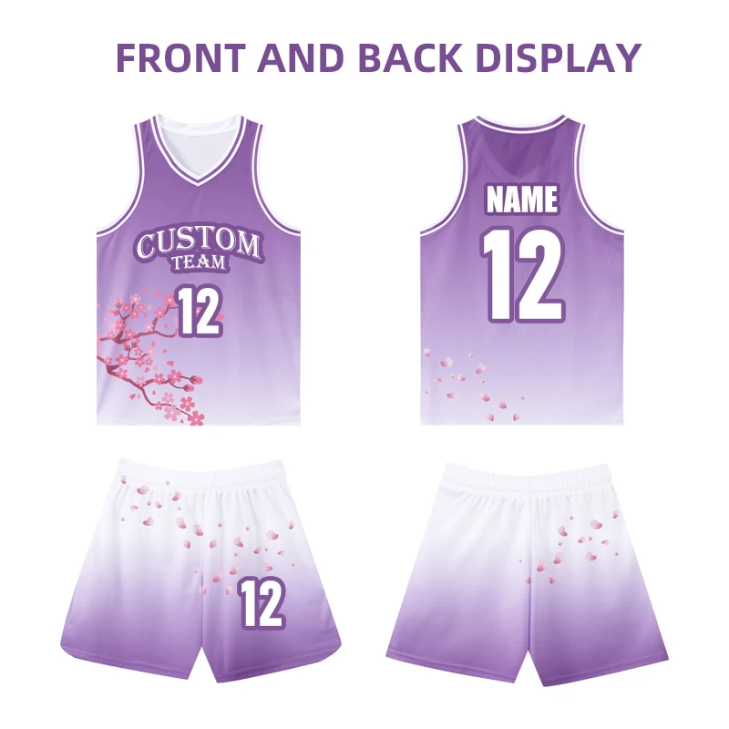 

Personalized Customizable Cheap 100% Polyester Basketball Jersey Sets Breathable Training Basketball Uniform Set For Men VL286