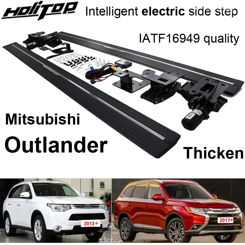 HOT electric side step running board foot pedal for Mitsubishi Outlander 2013-2022,Intelligent scalable,durable motor,waterproof