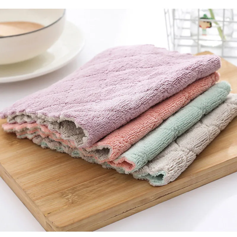 

AllPurpose Durable Microfiber Cleaning Cloths 10 Pack HighAbsorbency Household Wipes for Kitchen Towel Dish Cleaning