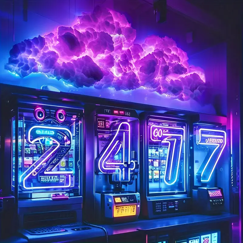39.3inch 3D Thunder Cloud LED Ambient Light Remote and APP Control DIY Color Changing Light Lamp for Game Room Party Club