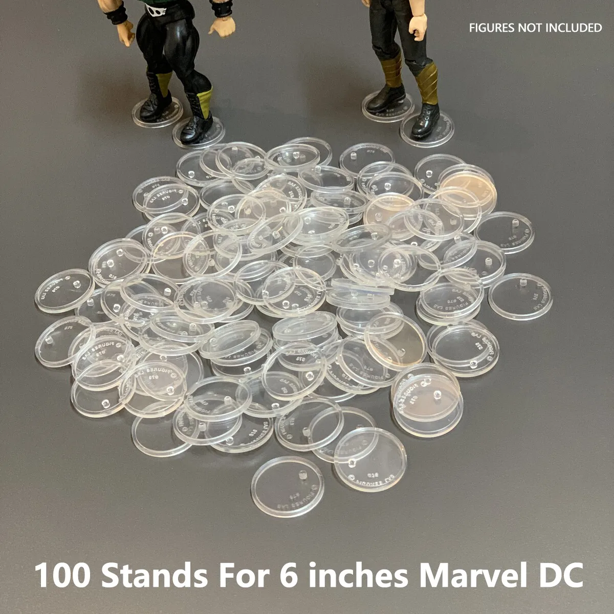 Lote de 100 soportes de exhibición para figuras de acción GI Joe MARVEL LEGENDS MOTU DC de 6 pulgadas Cobra