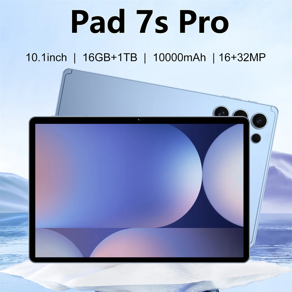 

2025 Pad 7S Pro Tablet 10,1 дюйма Snapdragon 8Gen3 WIFI 5G Dual SIM 22 ГБ + 2 ТБ 10000 мАч Android Планшетный ПК для детей Детская вкладка