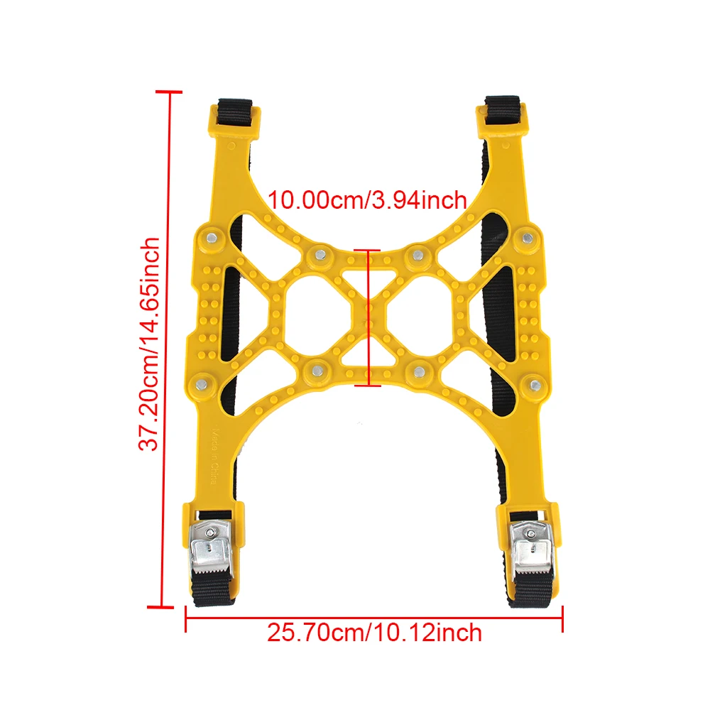 1 Piece Double Buckle TPU Adjustable Car Tire Anti-skid Chain For Mud Ice Roadway Emergency Tool Thickened Wheel Snow Chains