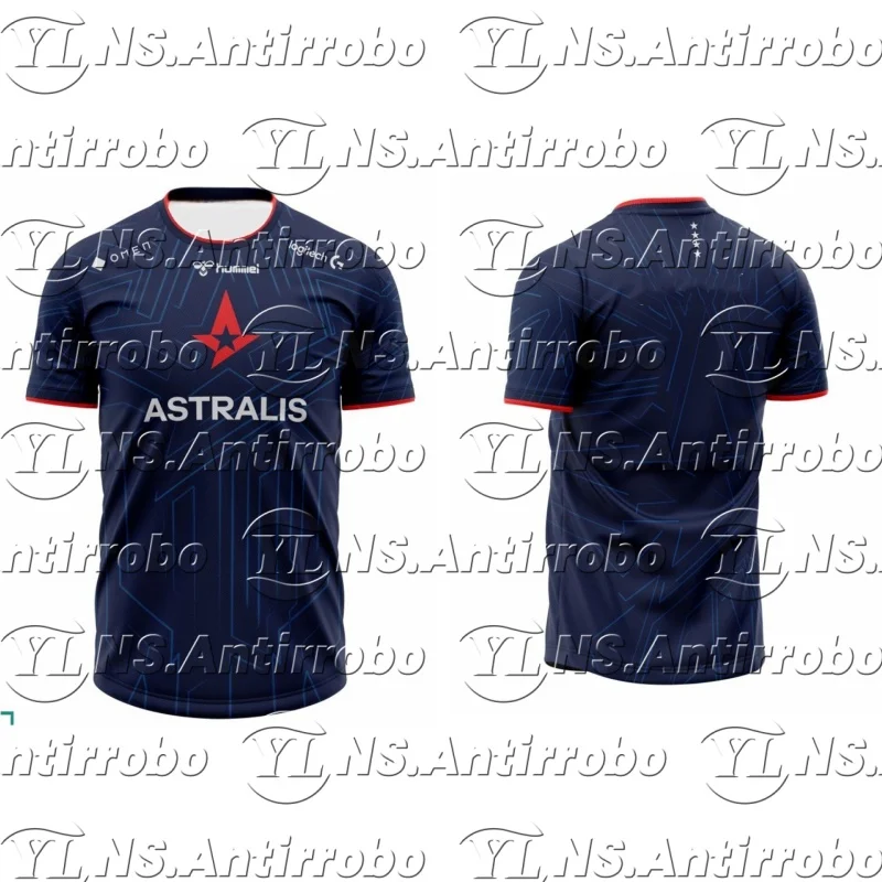 

MOTO 25 Astalis Esports Club Uniform Jersey CS2 Professional League Player Training Tops Men's T-shirt O Neck Short Sleeve