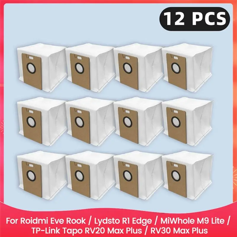 

Мешки для сбора пыли HOT-Dust Bags для Roidmi Eve Rook / Lydsto R1 Edge / Miwhole M9 Lite / TP-Link Tapo RV20 Max Plus / RV30 Max Plus