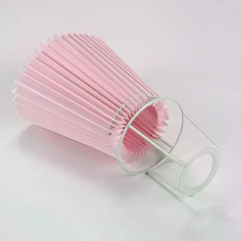Minimalist Pleated Lampshade Modern Style Table Washable Light Cover Pendant Floor Retro Chandelier