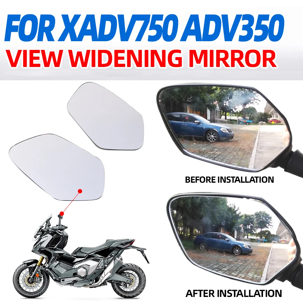 For HONDA X-ADV 750 XADV750 XADV X ADV 750 Motorcycle Rearview Mirror Convex Mirror Increase View Vision Side Mirror Lens 2023