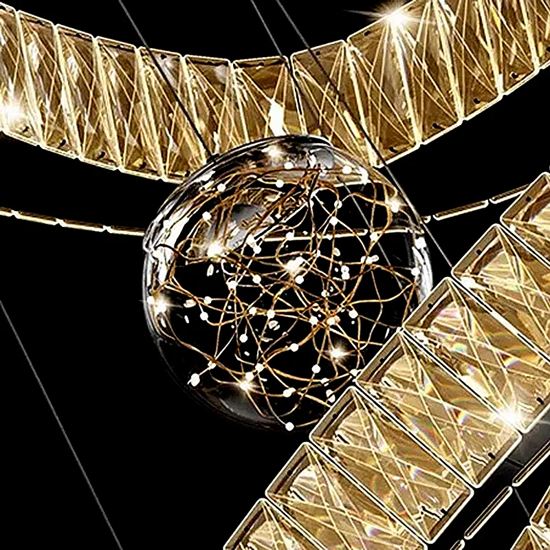 

Modern Crystal stair chandelier lights indoor lighting Ceiling lamp hanging light led Chandeliers for living room indoor lightin