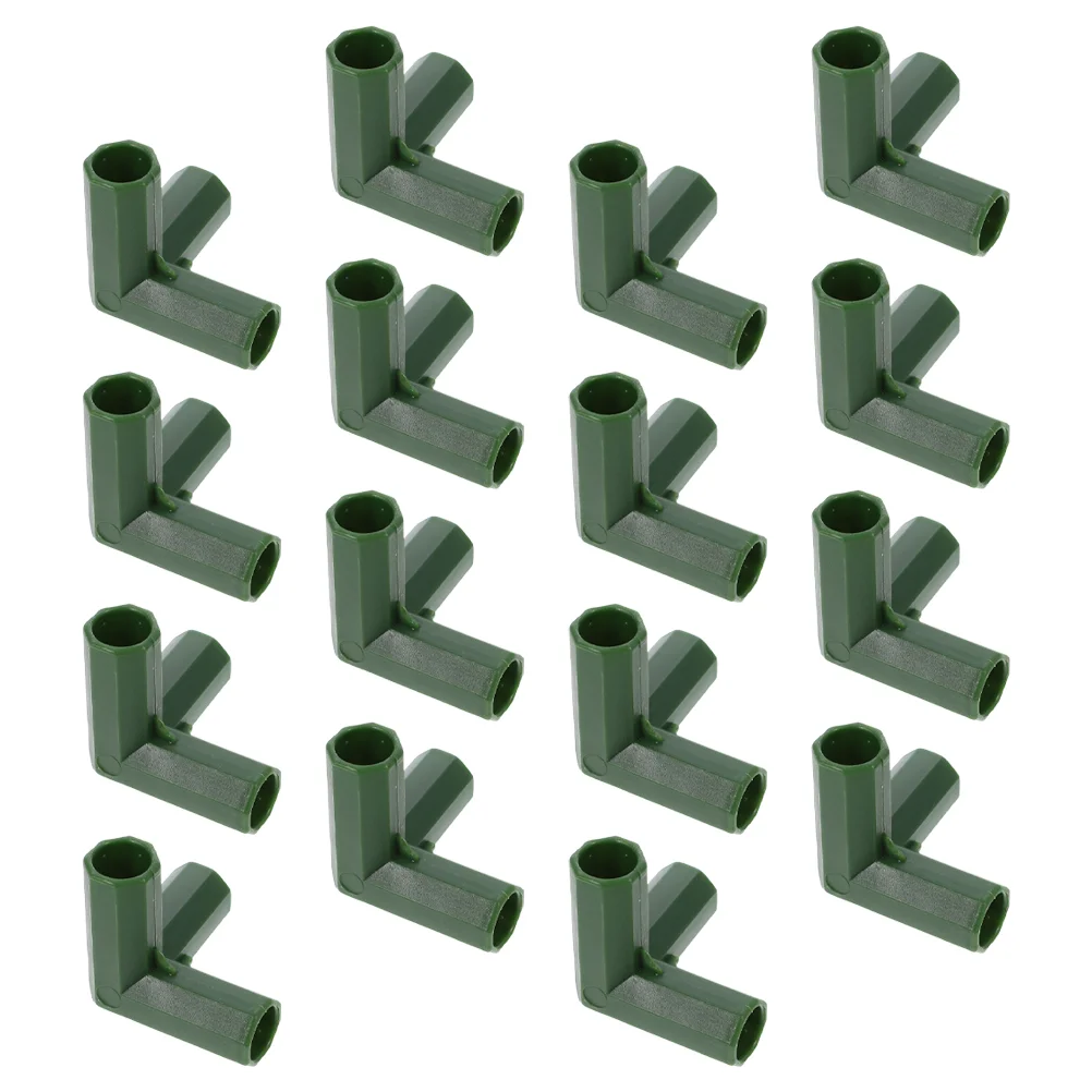 16 Pcs Connector Tent Supports Canopy Fittings Connectors Elbow Pole Greenhouse Tee