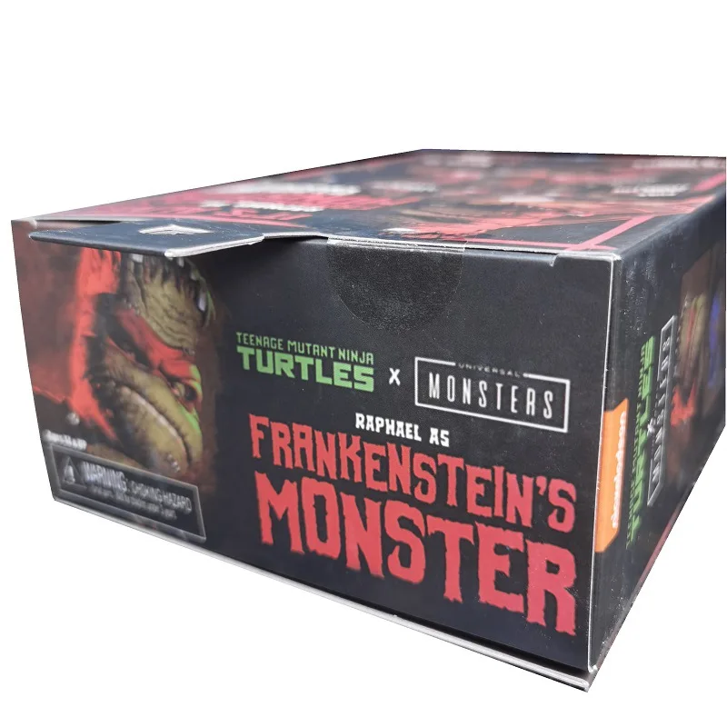 Neca adolescente mutante ninja tartarugas frankenstein monstros universais raphael como frankenstein figura de ação brinquedo modelo colecionável