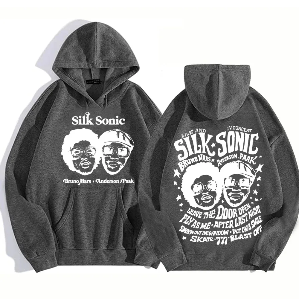 الحرير سونيك هوديس برونو المريخ 24K ماجيك هوديي مروحة هدية للجنسين المتضخم جودة عالية للجنسين مريحة الصوف الدافئة تنفس