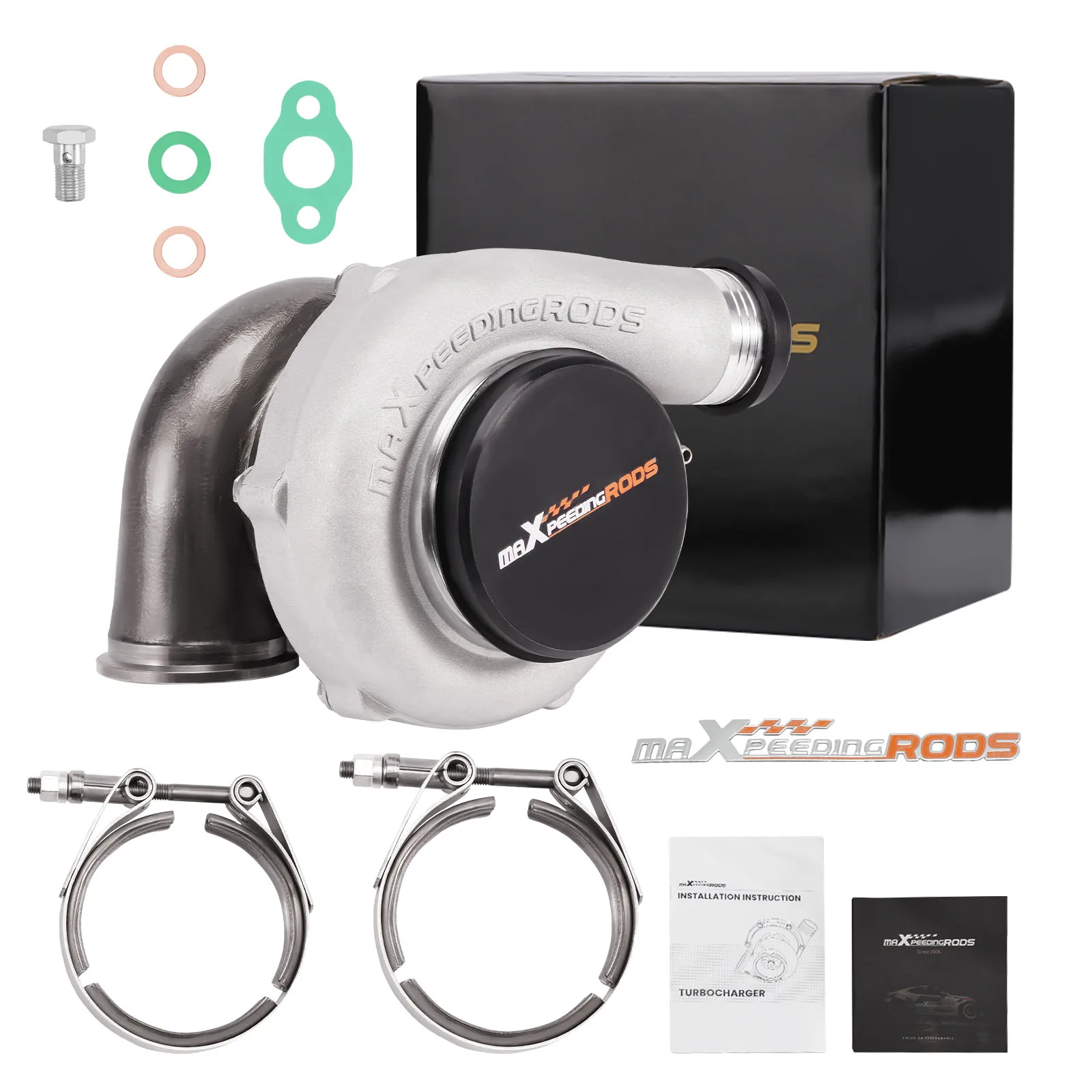 MaXpeedingrods Anti-surge GT3071 Turbo Compressor A/R 0.63 Turbine A/R .82 Power Up To 540HP For 2.0L-2.5L Engine