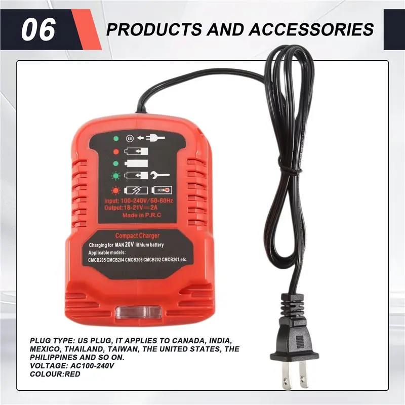 AT21-Battery For V20 20V Max Lithium Battery Mini For CMCB202 CMCB204 CMCB206 CMCB104 Easy Install US