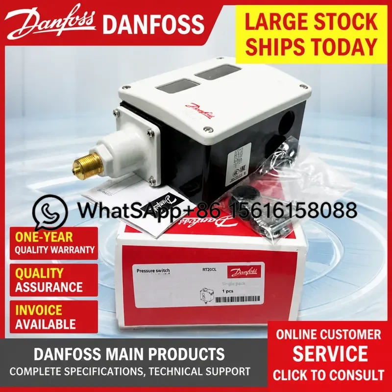Danfoss RT262A Differential Pressure Switch 017D002566 017D002766 017D001366 HVAC Refrigeration Control Sensor Relay Valve