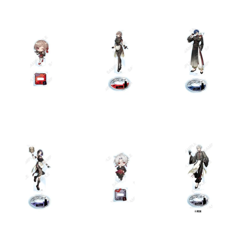 Anime Peripheral Stand Figure Anchorwoman Acrylic Stand Plate Desktop Ornamnets Standing Decoration Statue Accessories Gifts