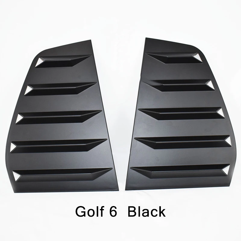 2PCS For Volkswagen VW Golf MK6 MK7 MK7.5 GTI R 2003-2020 Car Rear Shutter Cover Trim Window Louver Side Vent Trim