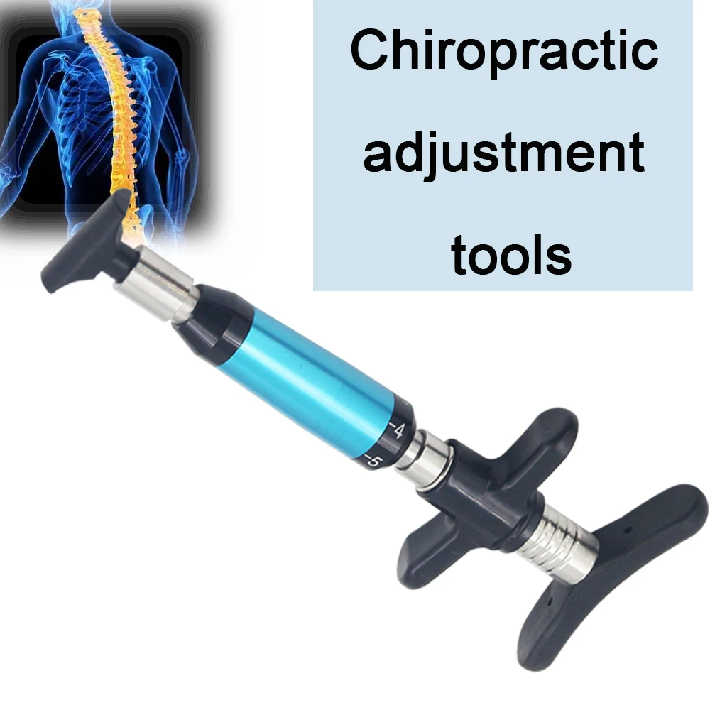 Manual Chiropractic Adjusting Tool 4 heads Correction Spinal Therapy Massage Gun Spine Massage Corrector For Body Massage 2022