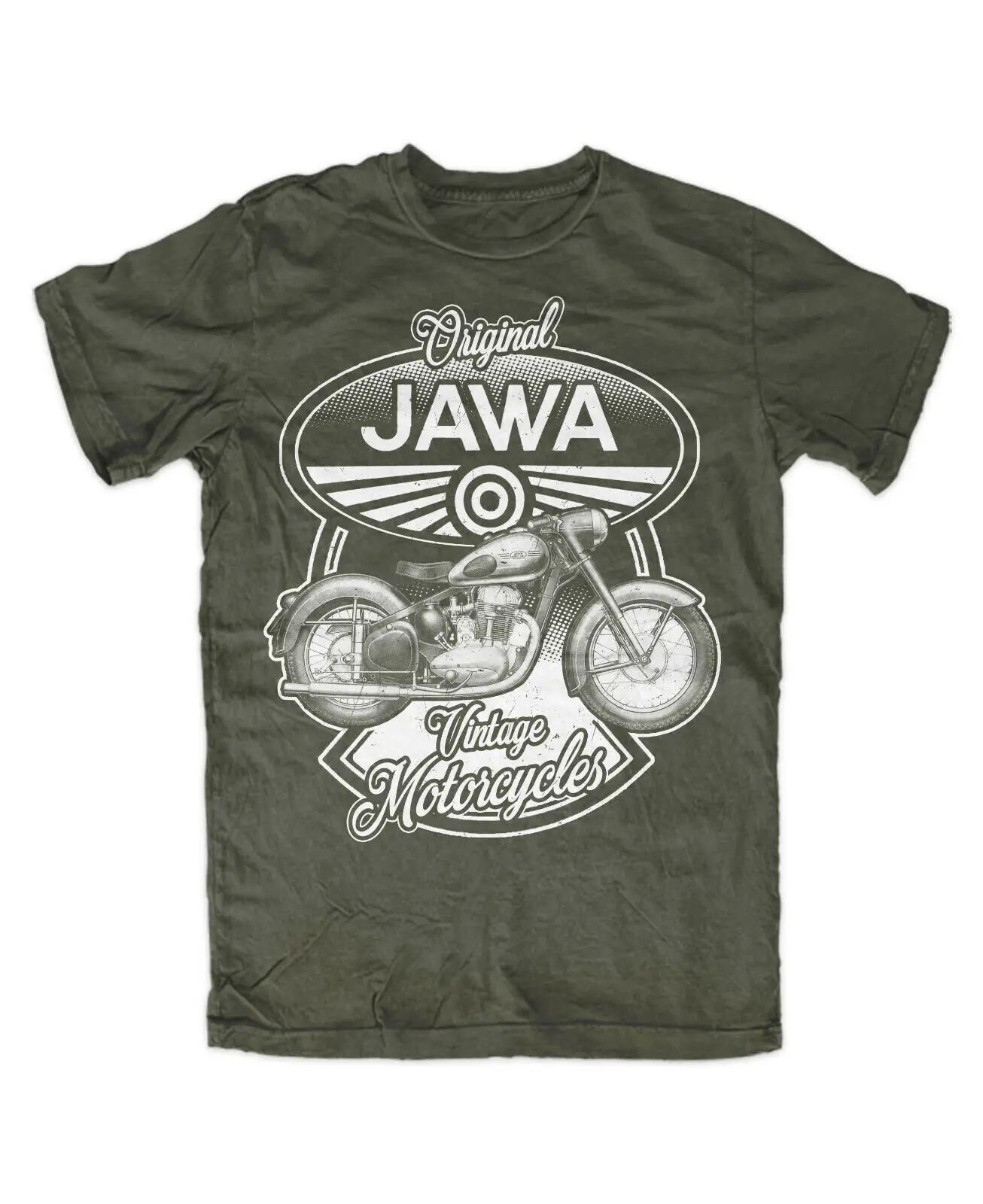 Jawa T Shirt Oliv M2 Motorcycle Cult Eastern Algia Motorcycle 350 700 50 Motorcycle