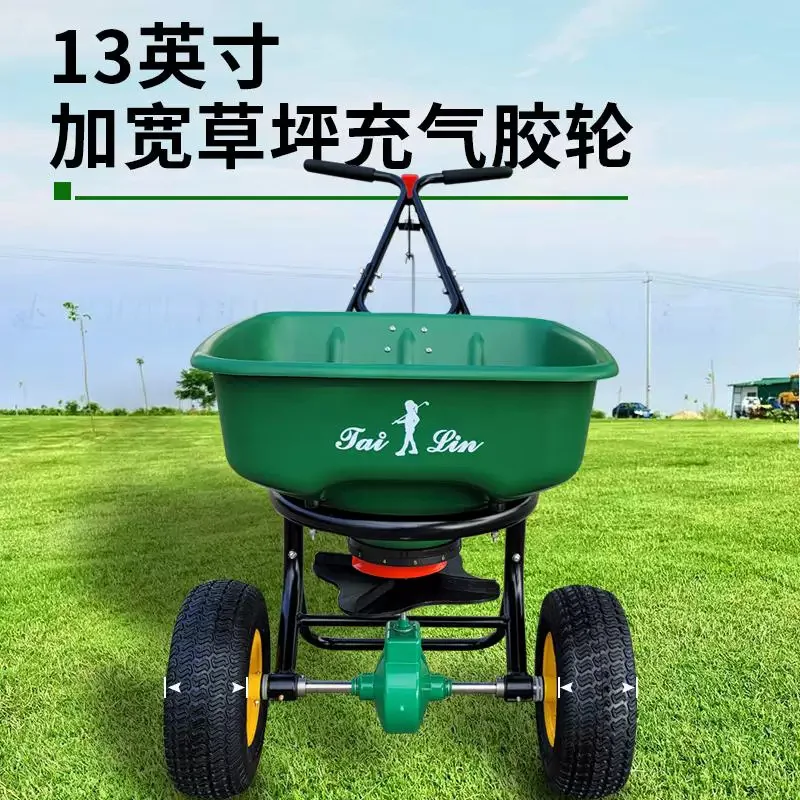 Lawn Fertilization Cart Golf Course Garden Maintenance Fertilizer Planter Small Hand Push Snow Melting Agent Spreader