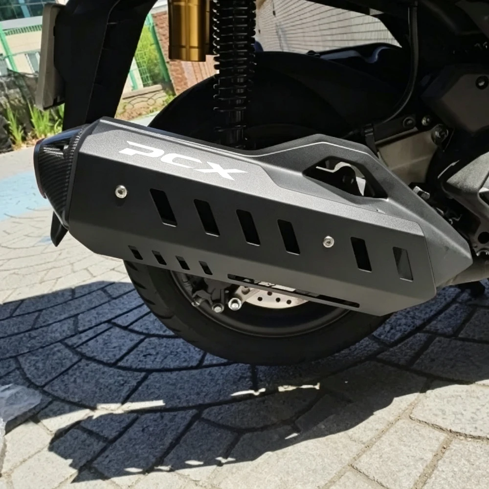 For Honda PCX125 PCX160 PCX 160 2022 2023 2024 2025 2026 Motorcycle Accessories Exhaust Pipe Protective Cover Protective Shell