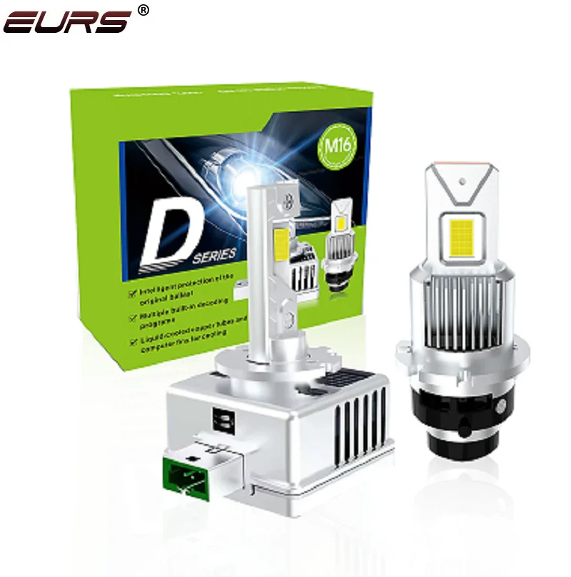 

EURS 2pcs Hot selling car LED front headlights 1.1 inline D-series D1S D2S D4S D5S D8S D3S xenon LED headlights M16