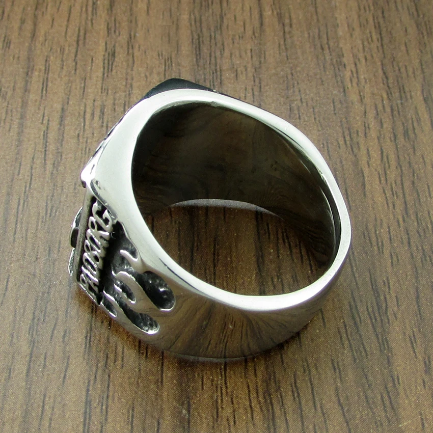 Punk 316L Stainless Steel Bandidos Denmark MEX Ring for Mexican Rings Jewelry