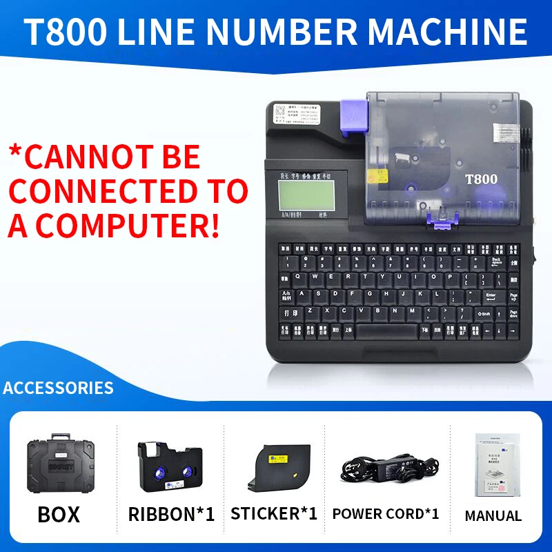 Line number machine line number tube printer T800/T900 heat shrink tube pvc number tube printing machine