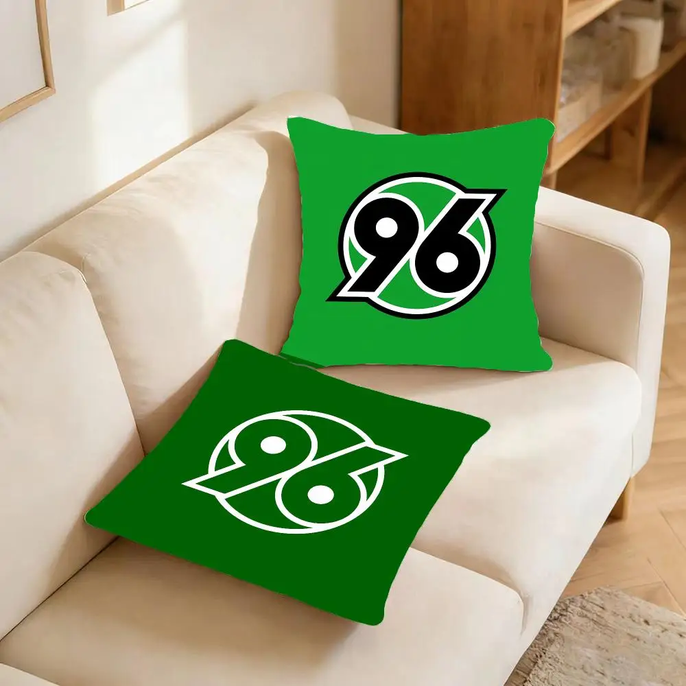 Sporty Heritage H-Hannover 96 Cushion Cover Warm coral fleece Cute kawaii plush Kawaii mascot throw