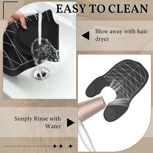 Imagen 2 del producto Delantal impermeable para teñir el cabello de peluquero, capa de corte de pelo profesional, tinte para el cabello, chal, tela, herramientas de peinado duraderas para peluquería
