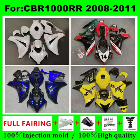 fairing For CBR1000RR CBR 1000 RR CBR1000 RR 2008 2009 2010 2011 Whole Motorcycle Fairings Kits Full Bodywork Accessories zxmt